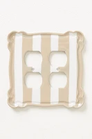 Whitney Stripe Outlet Switch Plate