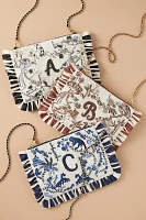 Beaded Monogram Clutch