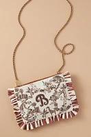 Beaded Monogram Clutch