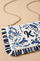 Beaded Monogram Clutch