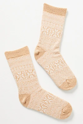 Rosie Sugden Cashmere Snowflake Socks