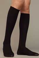 By Anthropologie Knee-High Ribbed Trouser Socks