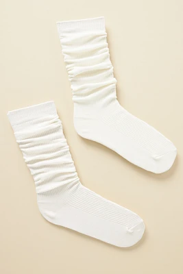 By Anthropologie Knee-High Ribbed Trouser Socks