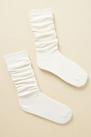 By Anthropologie Knee-High Ribbed Trouser Socks