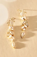 NADRI Midsommer Leaf Linear Earrings