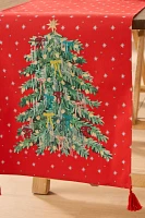 Grand Christmas Tree Cotton Table Runner