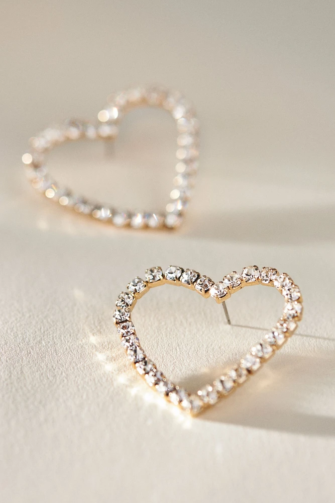 Crystal Heart Earrings