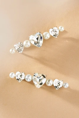 Lelet NY Juliet Pearl & Crystal Hair Pins, Set of 2