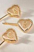 Monogram Heart Bobby Pin