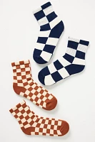 Checkered Socks, Set of 2