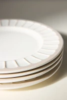 The Latte Stoneware Side Plates, Set of 4: Boulevard Edition