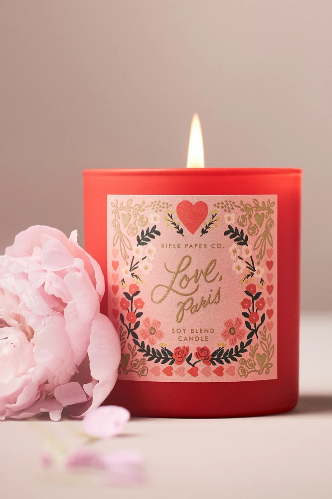 Rifle Paper Co. Love, Paris Boxed Candle