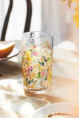 Roma Floral Tumbler Glasses, Set of 4