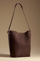 Faux-Suede North South Bucket Bag