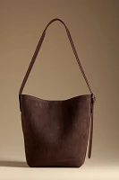 Faux-Suede North South Bucket Bag