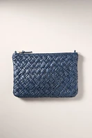 Clare V. Puffy Woven Flat Clutch