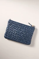 Clare V. Puffy Woven Flat Clutch