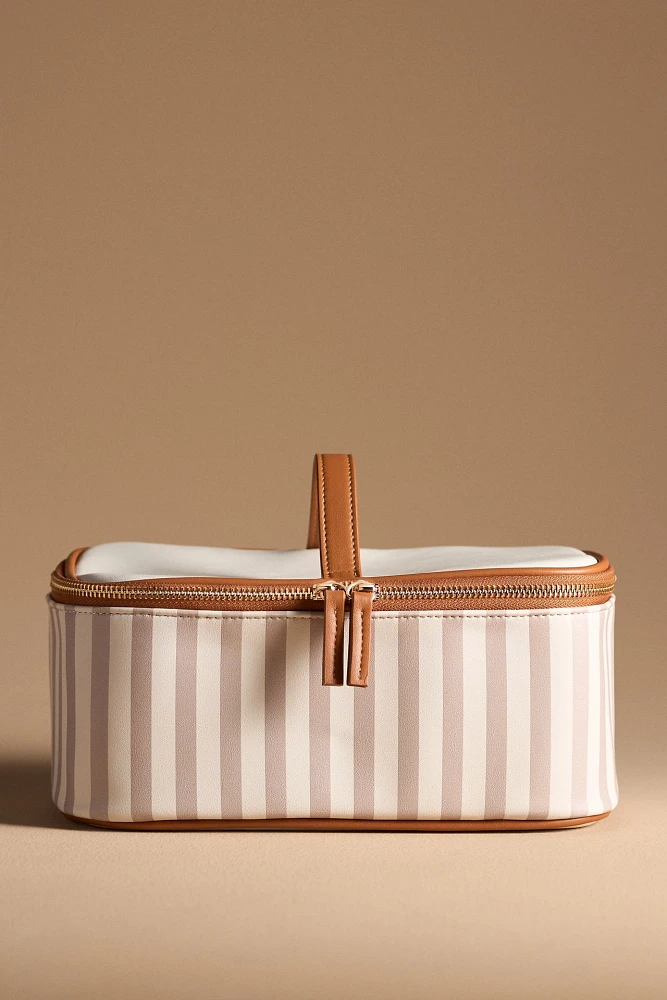 Striped Cosmetic Case