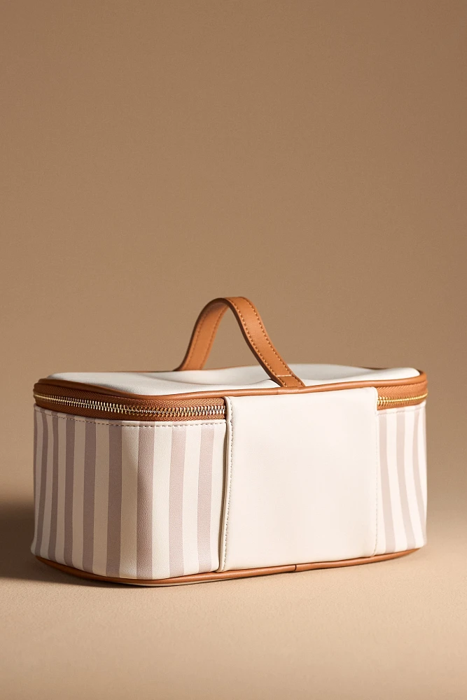 Striped Cosmetic Case