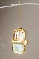 Sardine Tin Glass Ornament
