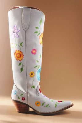 Dingo Flower Power Suede Tall Western Boots