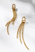 Watchband Chain Drop Earrings