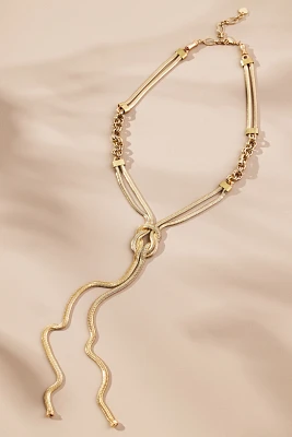 Knotted Lariat Necklace