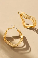 Wavy Hoop Earrings