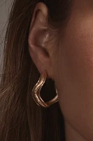 Wavy Hoop Earrings