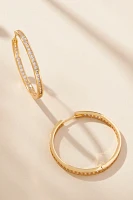 Large Glitz Hoop Earrings