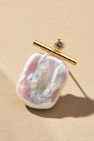 Iridescent Pearl Post Earrings