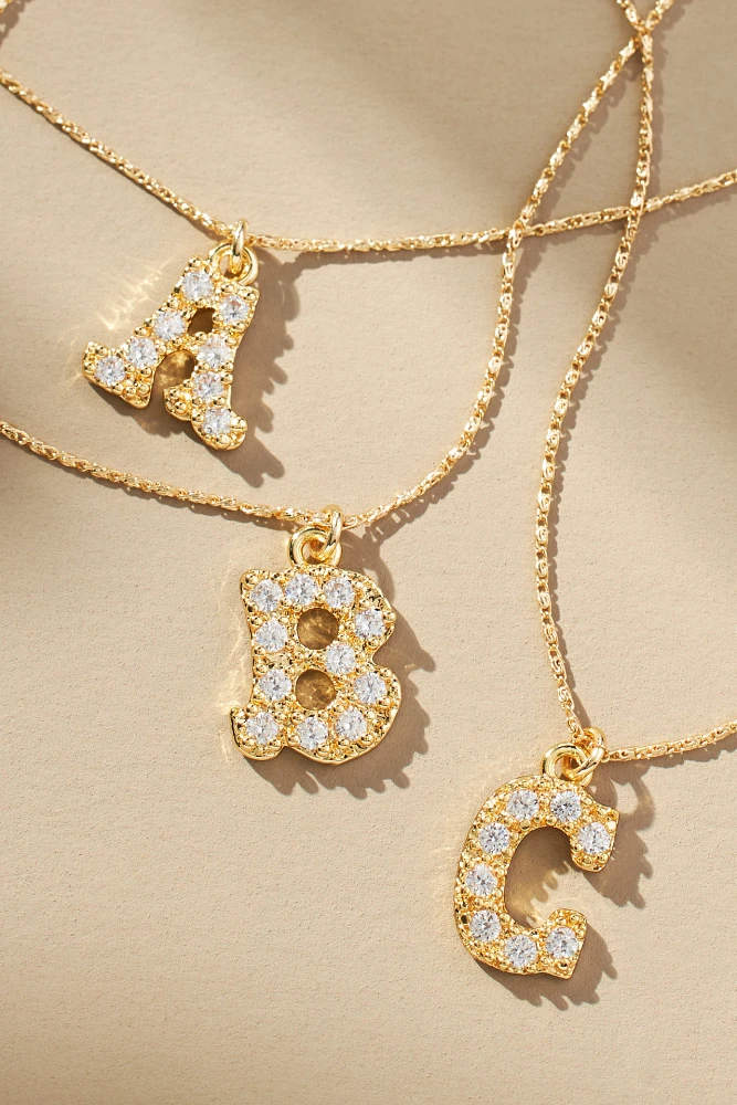 Western Mini Monogram Necklace