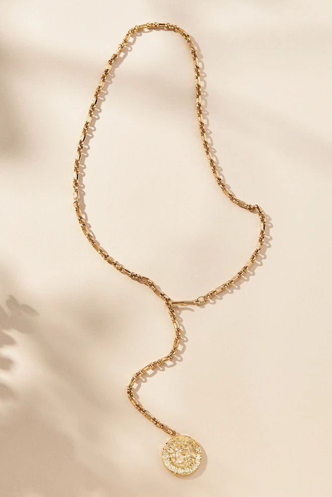 Coin Lariat Necklace