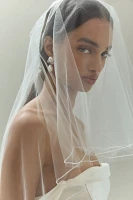 BHLDN Mini Pearl-Trim Veil 