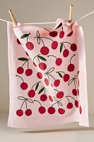 Julie Peach Cherry Dish Towel