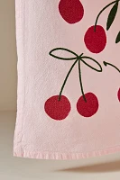 Julie Peach Cherry Dish Towel