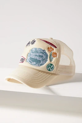 Coney Island Picnic Patchwork Trucker Hat