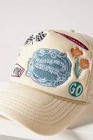 Coney Island Picnic Patchwork Trucker Hat