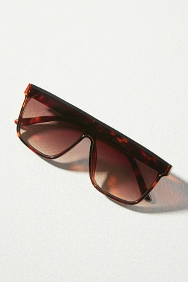 Flat-Top Tortoiseshell Sunglasses