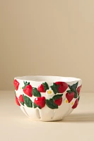 Foster Strawberry Stoneware Colander