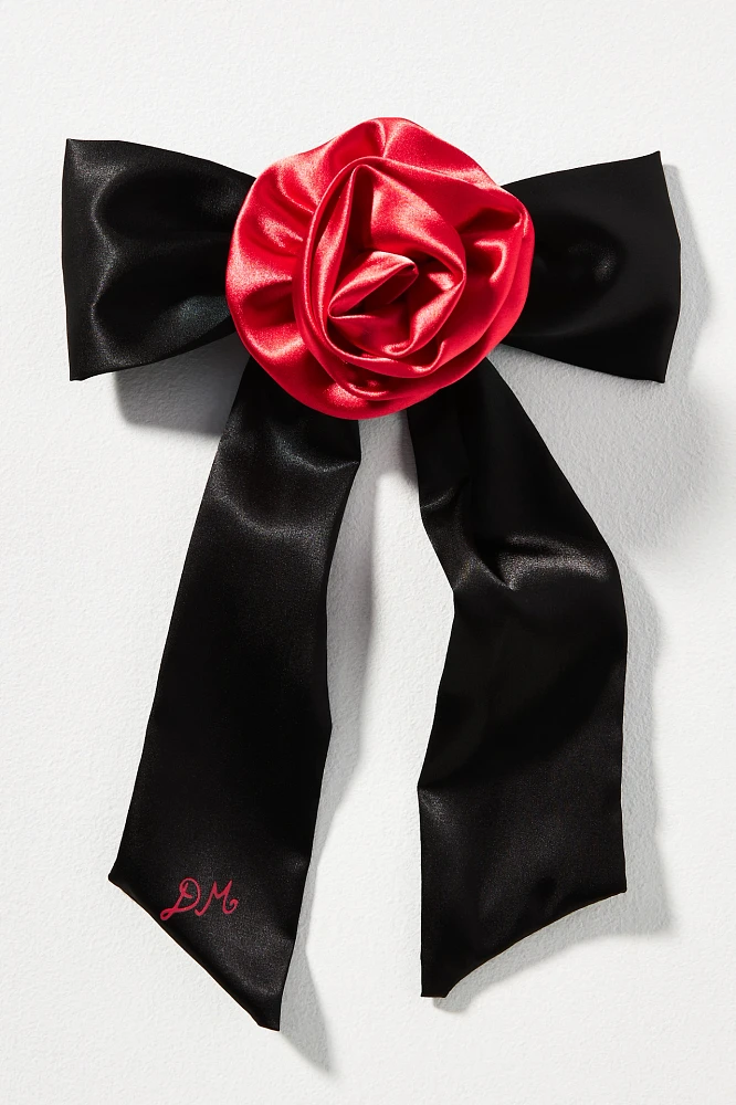 Damson Madder Rosette Bow Hair Clip