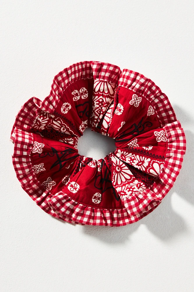 Damson Madder Bandana Scrunchie