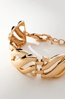 Wide Wavy Bracelet