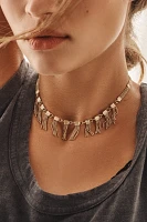 Fringed Ends Collar Necklace