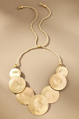 Hammered Circles Collar Neckalce