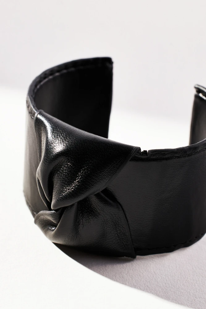 Faux Leather Cuff Bracelet