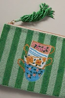 Beaded Flat Pouch: Garden Party Edition