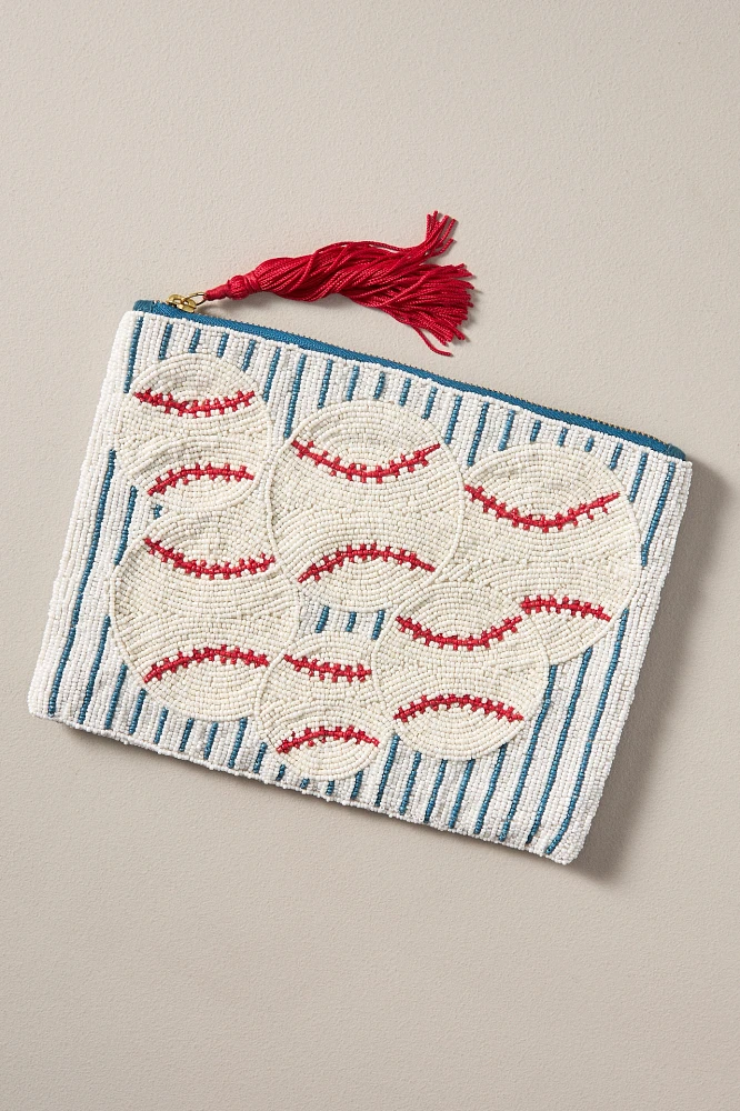 The Fiona Large Beaded Pouch