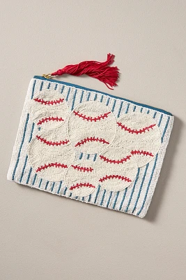 The Fiona Large Beaded Pouch