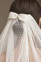 BHLDN Mini Bow Dotted Tulle Veil